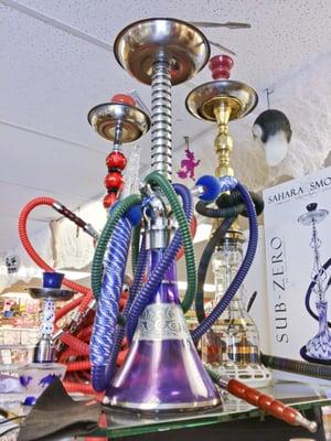 Some of the Hookahs on display