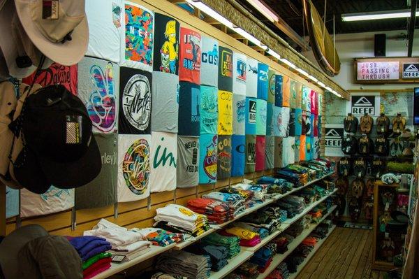 Our wall of Tee's