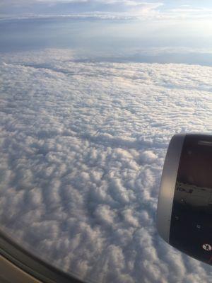 so beautiful seeing the clouds from up top downwards