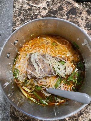 Pho with Beef ribs. Spectacular.