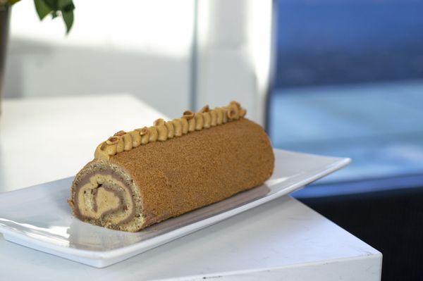 Hazelnut Coffee Buche de Noel