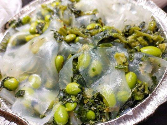 12/20/20 Takeout: Snow Cabbage (Mustard Greens) with Ground Green Bean Sheets