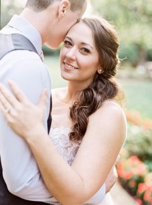 Wedding day hair and makeup