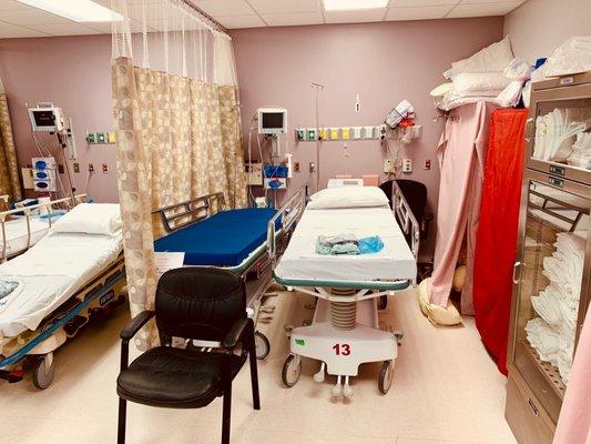 Medical suite where patients get prepped before surgery.