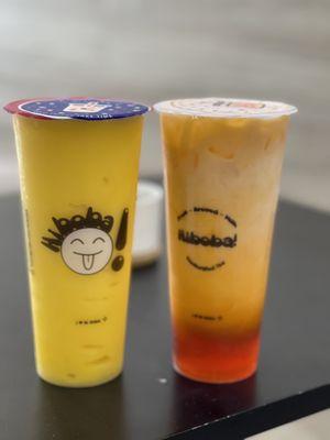 S3 Mango Smoothie and M3 Thai Tea