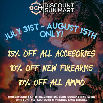 August promo on top of our big sale event