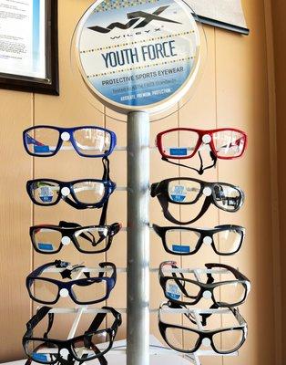 We also have sports glasses for adults and kids.