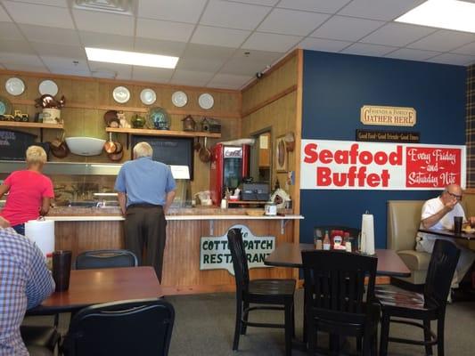 Awesome lunch buffet served cafeteria style.