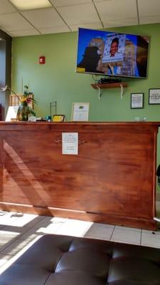 Reception desk