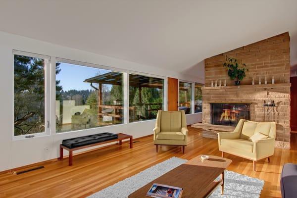 Living room in Paul Hayden Kirk designed home