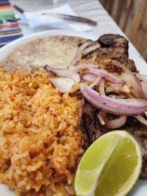 Carne asada plate