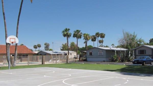 Basketball court.