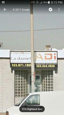 Streetview of ADI Imaging at 913 Highland Avenue