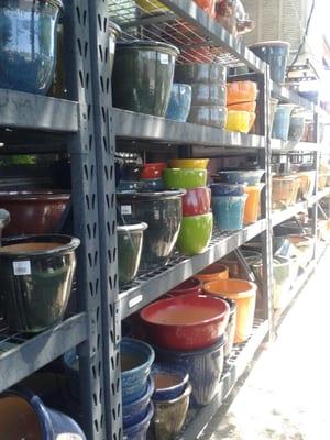 Lots of pots.