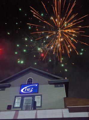 Special fireworks display for a massive event a few years ago