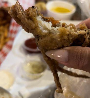 Fried soft shell crab! So good!