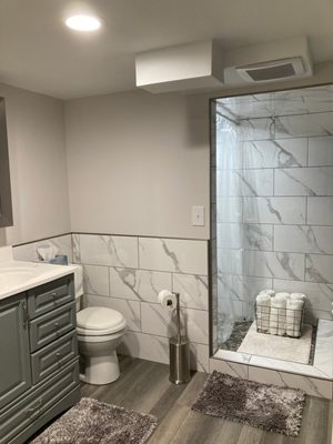 Custom walk-in shower