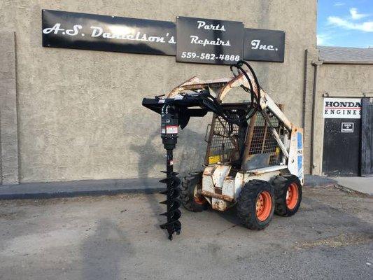 Auger display in front of parts and service entrance