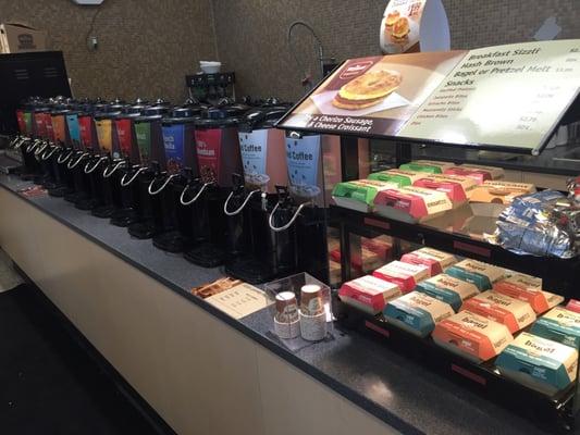 Giant selection of coffee