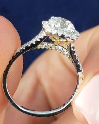 Halo Style Engagement Ring