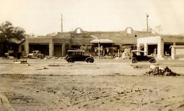 Construction of Byers Brothers Ford dealership at 7747 Monterey Street - Collection of Cheryl & Dale Boomgaarden