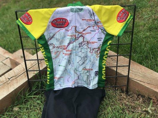 Beavers Sports Shop mountain bike trail jersey available only at Beavers Sports Shop.