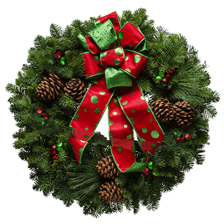 Polka Dot Christmas Wreath