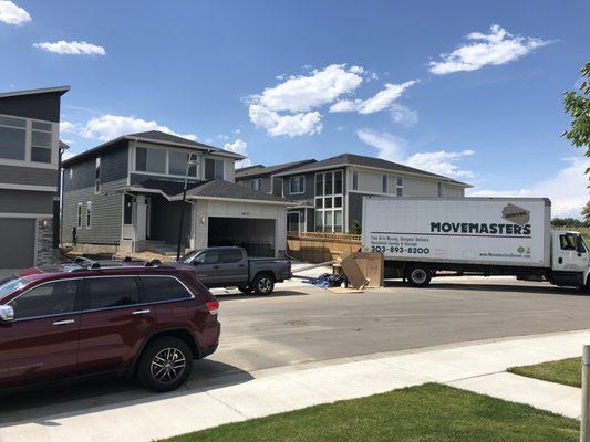 Movemasters driver even suggested not backing onto the new driveway in fear the truck may be too heavy for the new concrete.