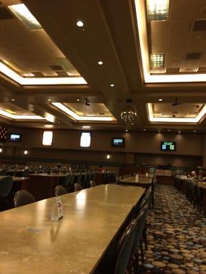 Bingo hall with a disco ball?