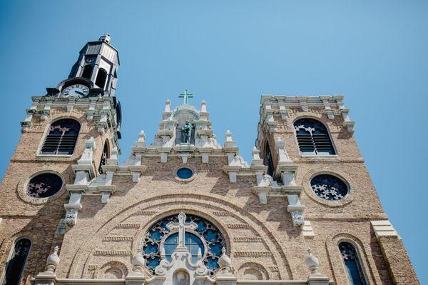 Exterior of the church.