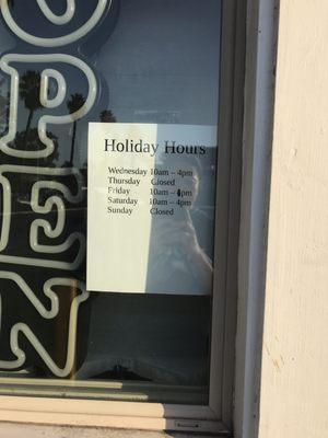 Store Hours