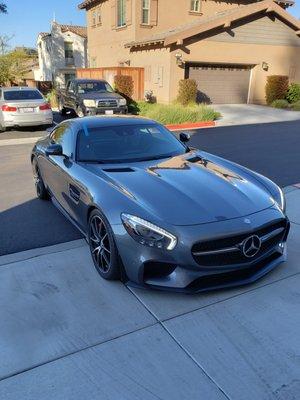 Mercedes AMG GTR windshield replacement