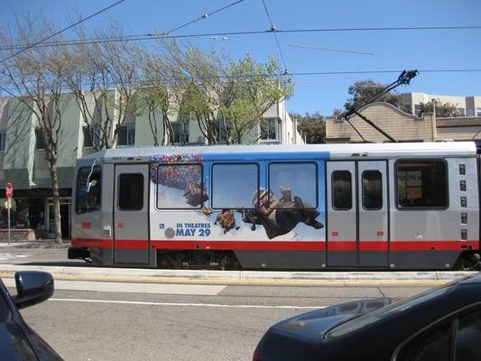 Up Ad on Muni.