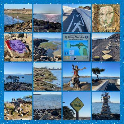 Montage of images from the Albany Waterfront Trail