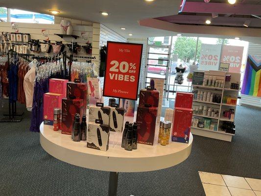 Receive 20% off select vibrators. Offer valid 7/28/2024 - 8/24/2024 at store closing.