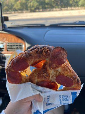 Burnt Pepperoni Pretzel