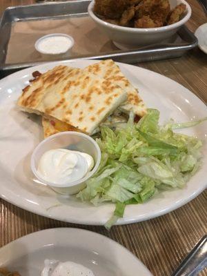 Chicken quesadillas