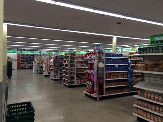 Wide aisles