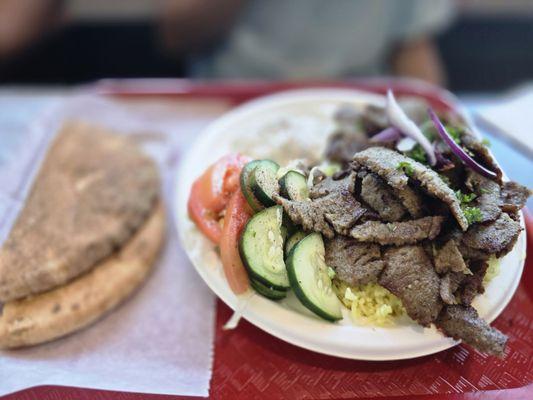 Lamb Gyro plate.  $15.90