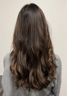 Balayage caramel highlights by Vicki