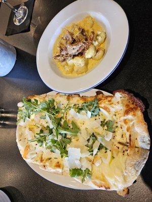 Le bene, gnocchi carbonara