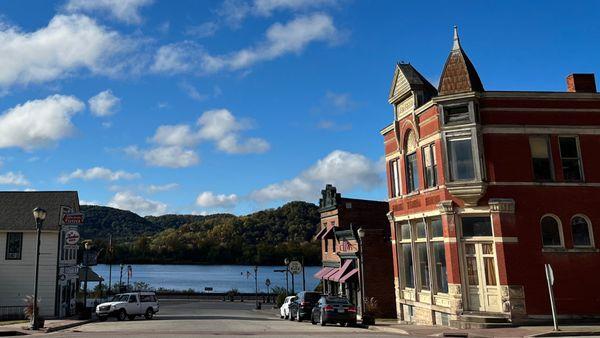 Ma's Kitchen @ The Station is located on Main Street in Trempealeau, WI with Mississippi River views right off the Great River Road.