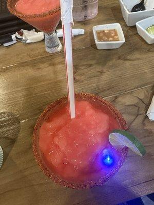 Frozen strawberry margarita