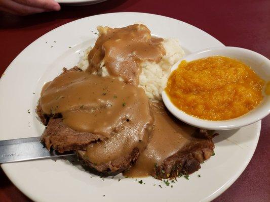 Massive pot roast dinner