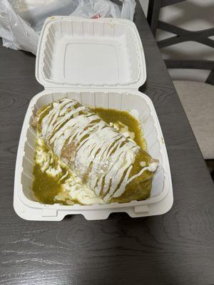 Chile Verde Burrito