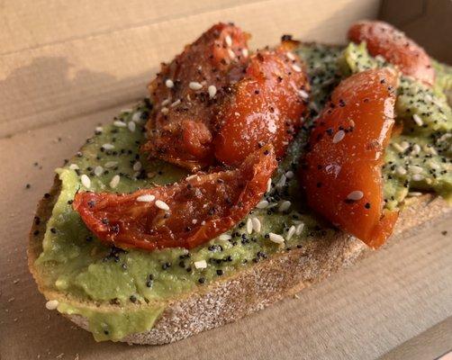 Avocado & Roasted Tomato Toast -- very good!