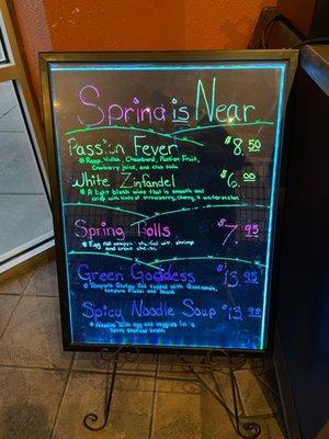 Spring specials :)