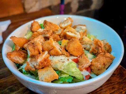 October 17, 2024; Crispy Chicken Caesar Salad ($15).