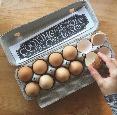 Pastured eggs, for all your health-minded cooking needs!