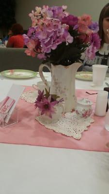 Centerpiece at power of a story, women's breakfast.